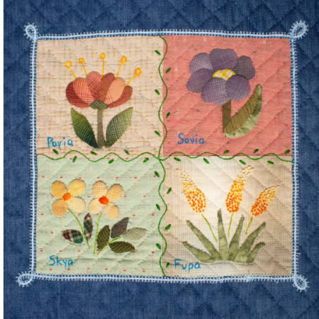 flower appliqué quilt