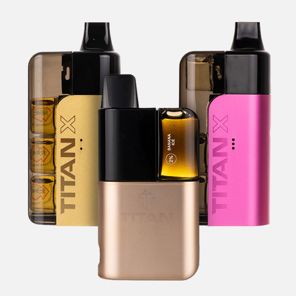 A picture of the Titan X, Titan 50K and Titan 15K Pro sitting side by side .