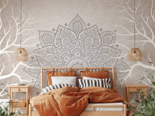 papier peint chambre intisse mandala indien