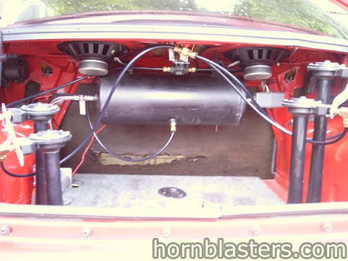 1998 Gallery Dodge Neon with Shocker XL Train Horn install overview photo 1