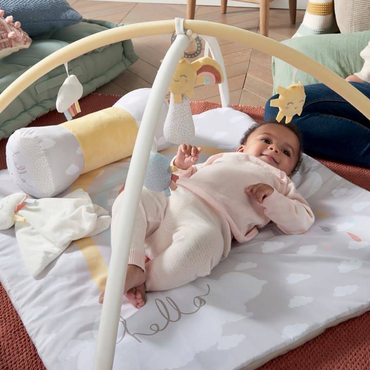 Baby on a playmat