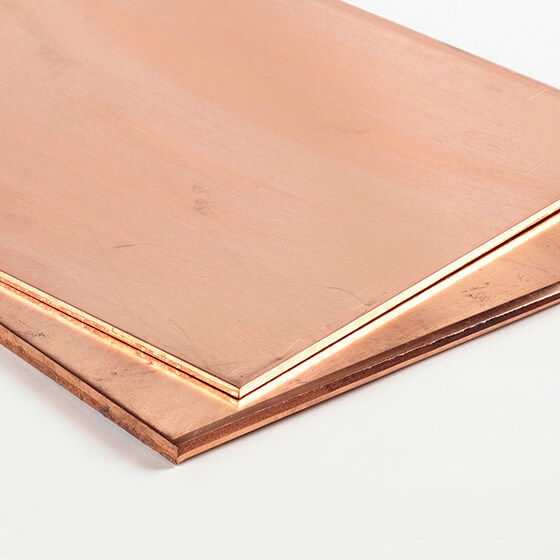 Cooper plates stacked