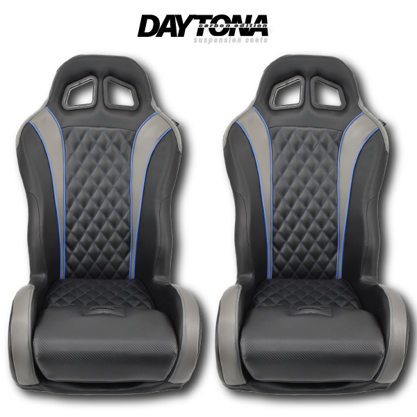 Blue Carbon Edition Daytona suspension seats 