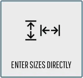 Enter Sizes Directly