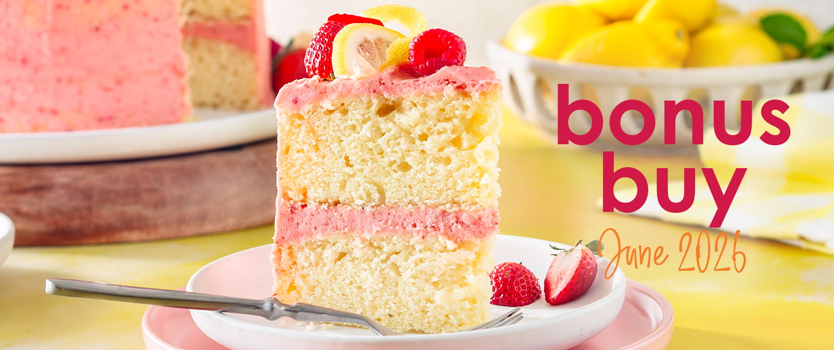 Bonus buy on Sunny Lemon™ Pound Cake & Icing Mix for June 2026