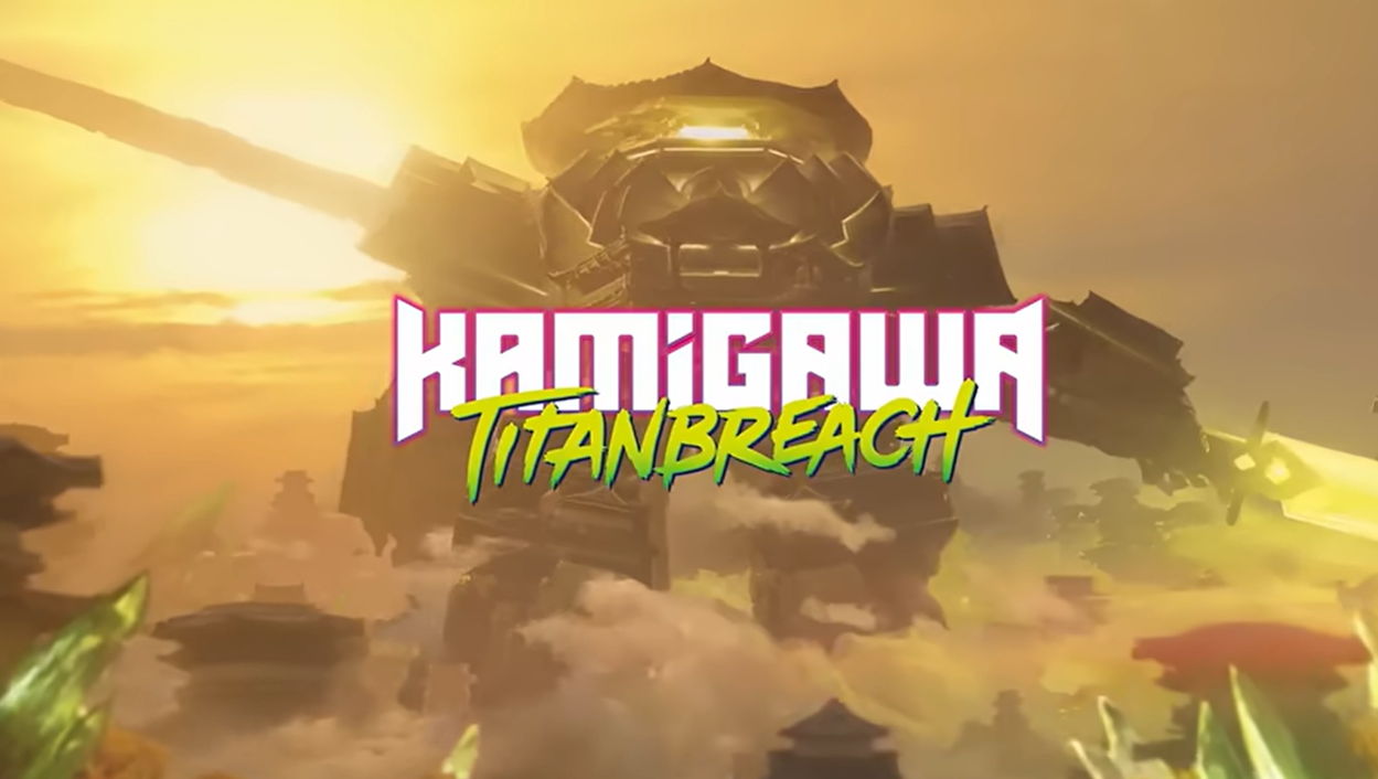 The Logo for Kamigawa: Titanbreach an upcoming MTG set for 2027.