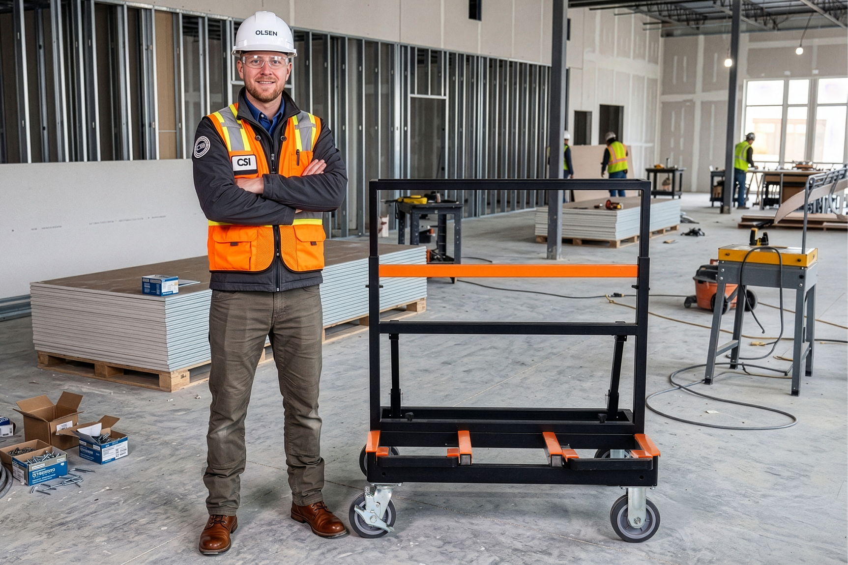 RYFA FOLDABLE DRYWALL CART