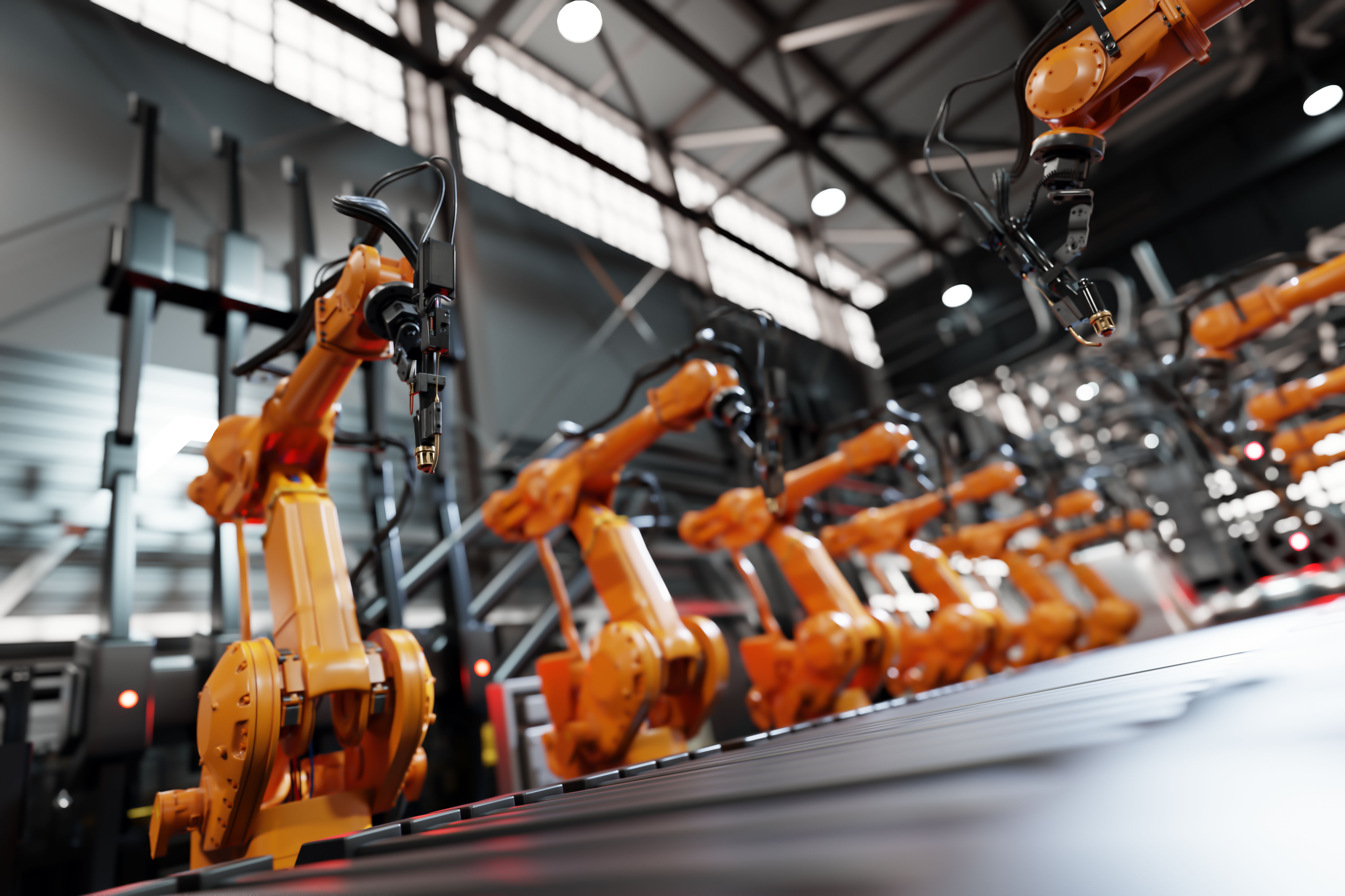 Automated Assembly Line in a Factory