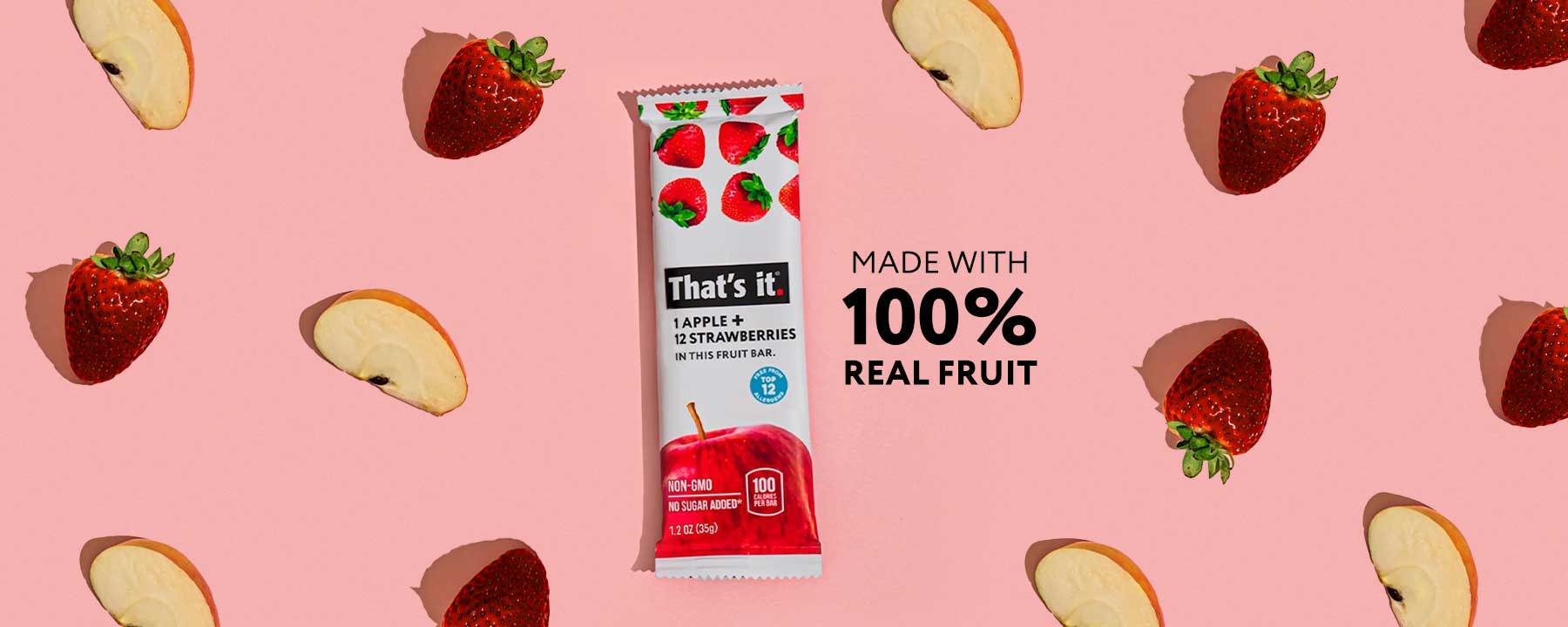 Made with 100% Real Fruit