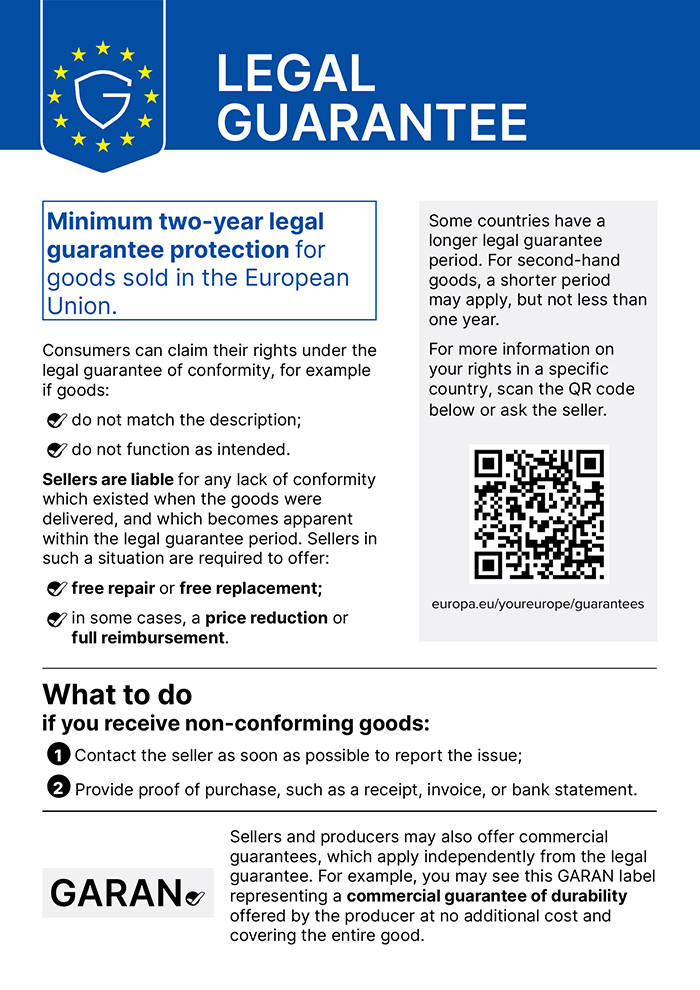 EU Legal Guarantee Notice