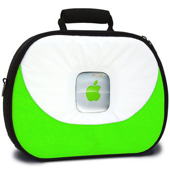 1998 releases first ever apple-specific laptop case- ibook case shown in lime 