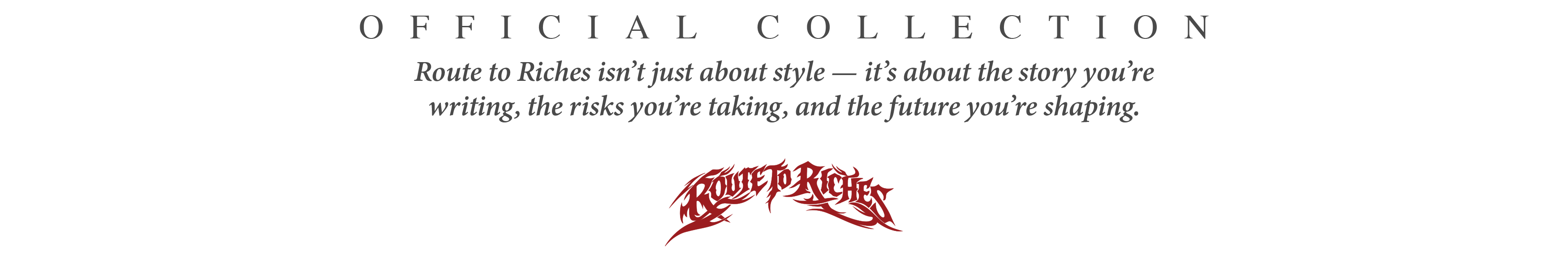 Official collection logo with text and a stylized red graphic element.