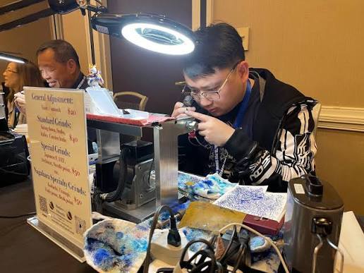 Matthew Chen at the Atlanta Pen Show in 2023, photo taken by Zeitlan Kozan