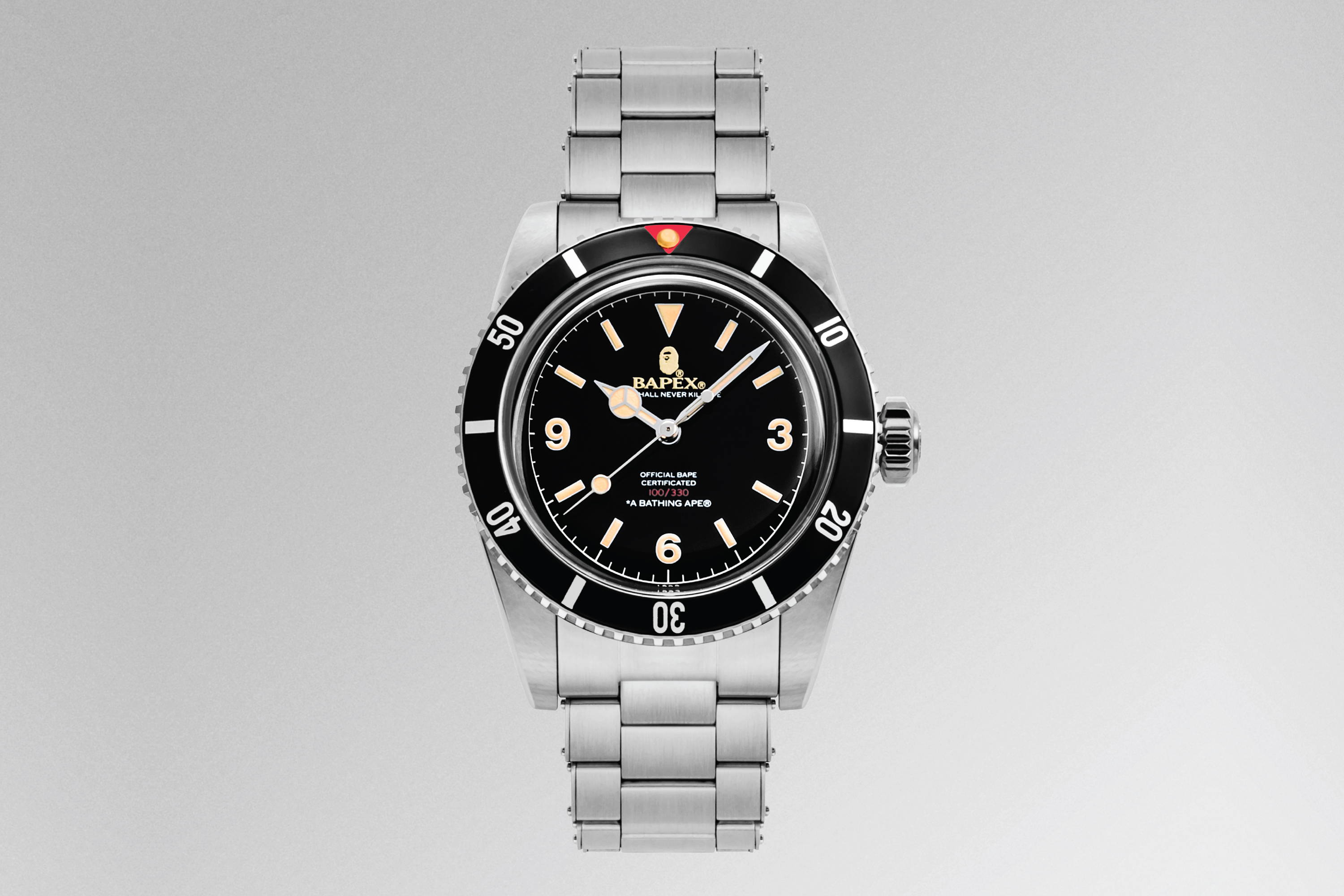 BAPE VINTAGE TYPE1 BAPEX BLACK 腕時計