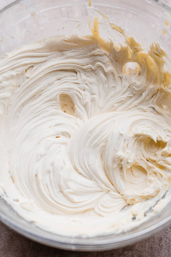 Frosting whipped together