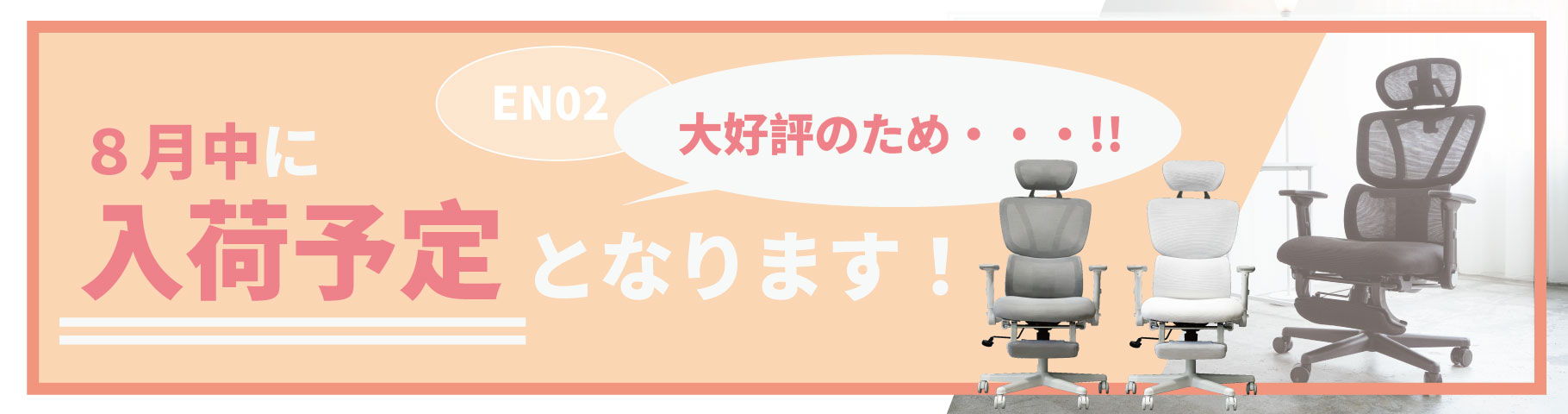 EN02 大好評のため８月中に入荷予定となります