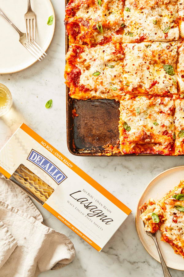 A great use for our no-boil lasagna noodles