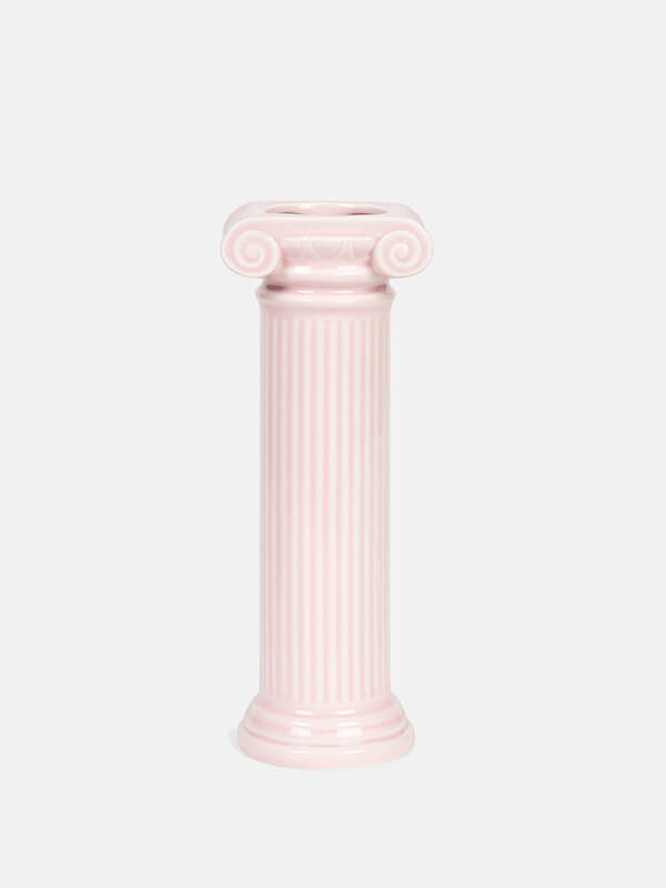 A product image of the Doiy Athena Vase in Pink.