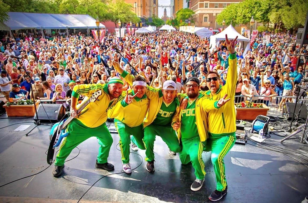 Poo Live Crew performing live on stage, coming to The Big Dill pickle festival at Texas Live! in Arlington Texas November 7