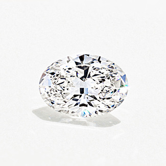 Oval shaped diamond