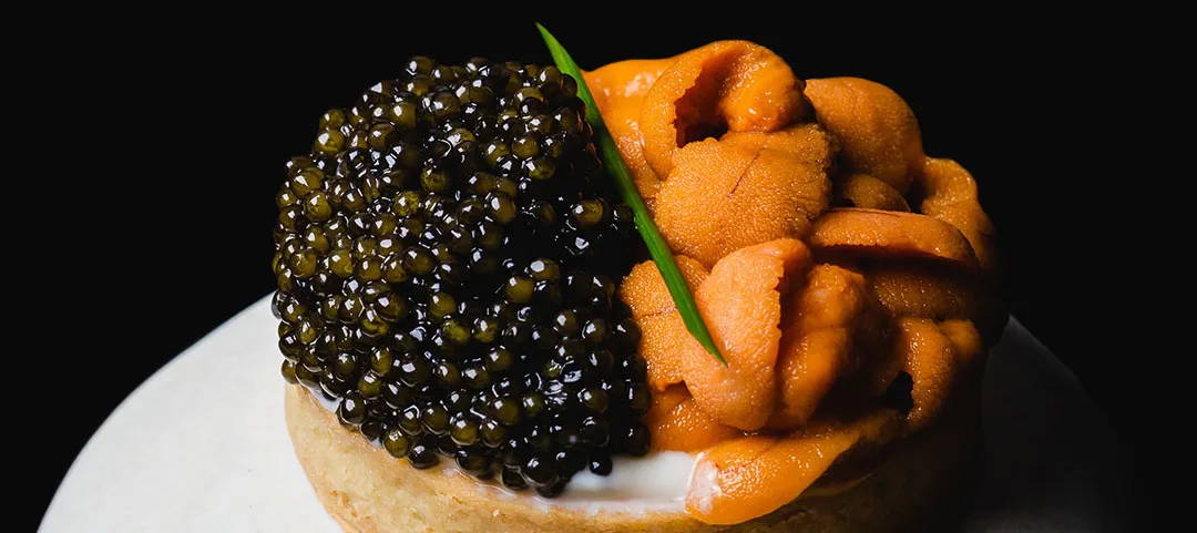 caviar served on plate