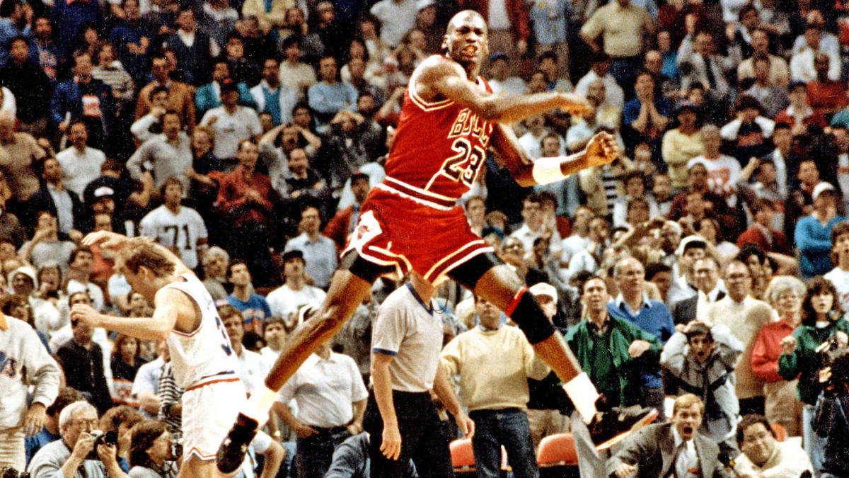 michael jordan the shot celebration