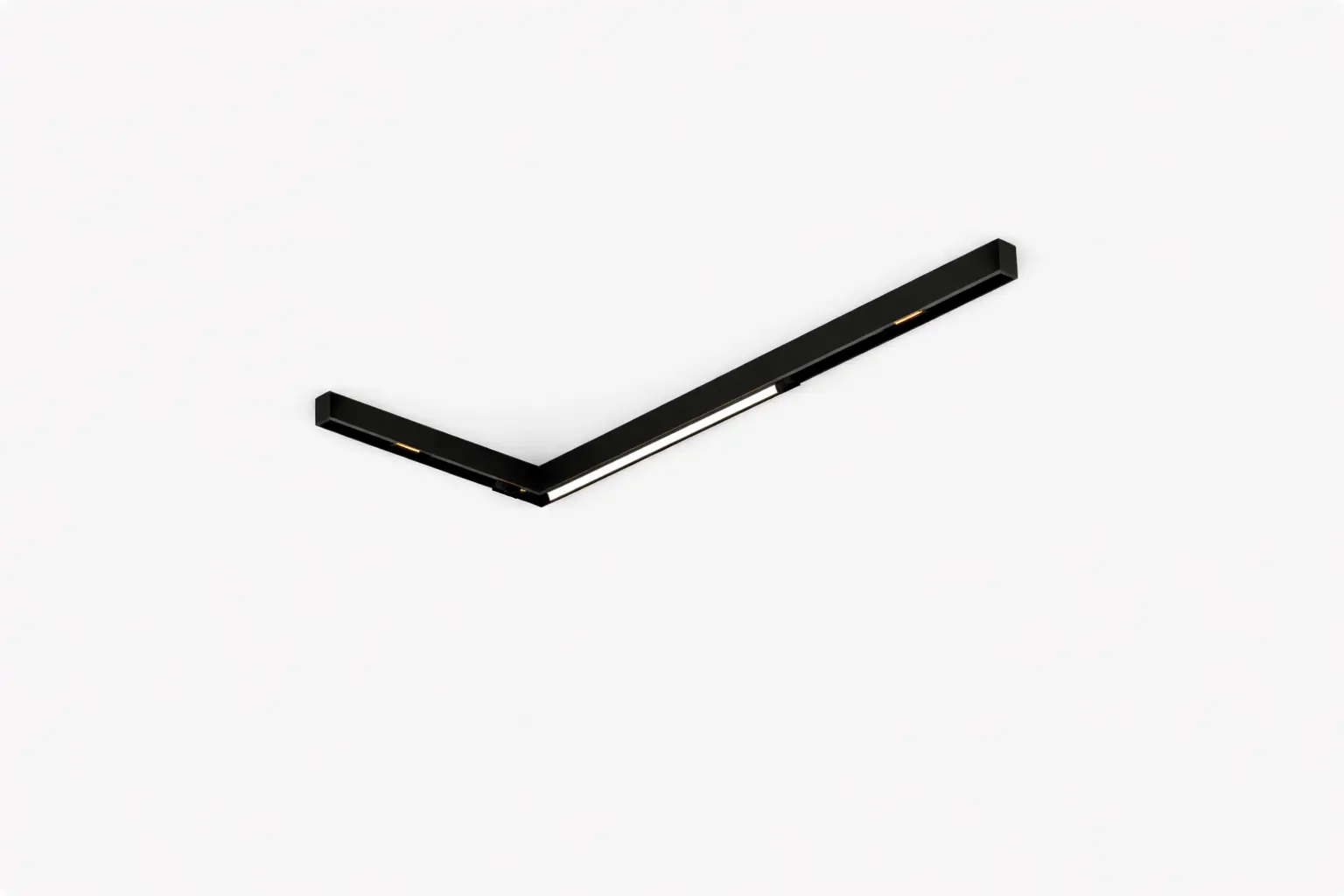 Configurazione a L del binario magnetico 48V per sistema di illuminazione modulare GISLED