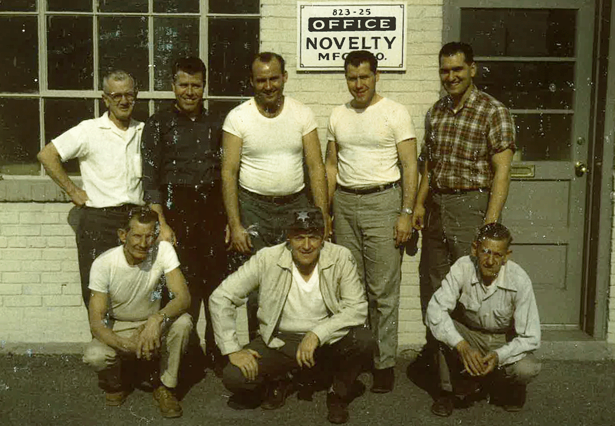 Novelty Mfg. workers on break