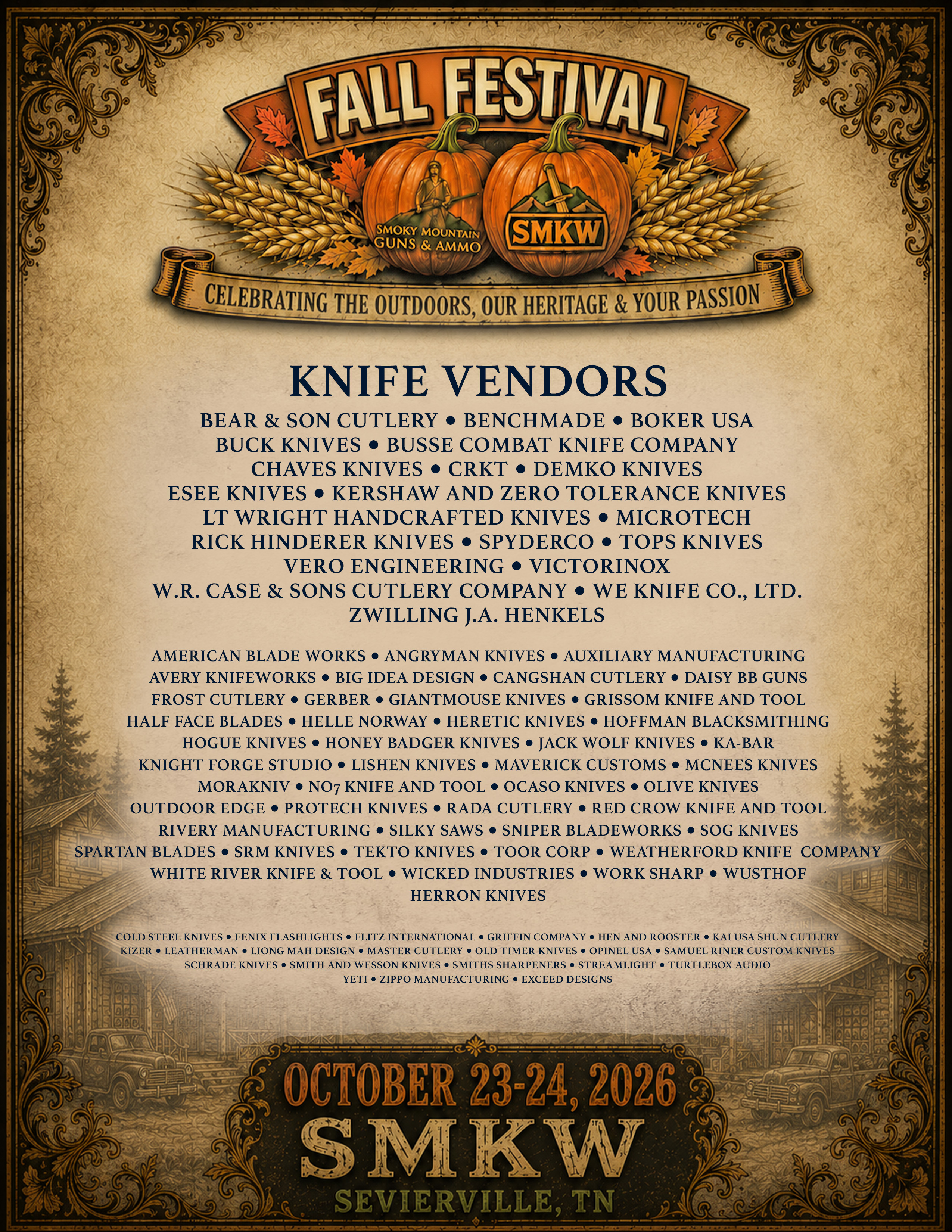 Fall Festival Knife Vendors