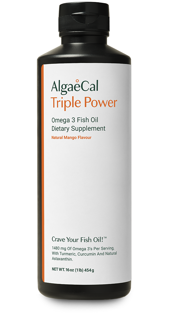 A bottle of Triple Power Fish Oil