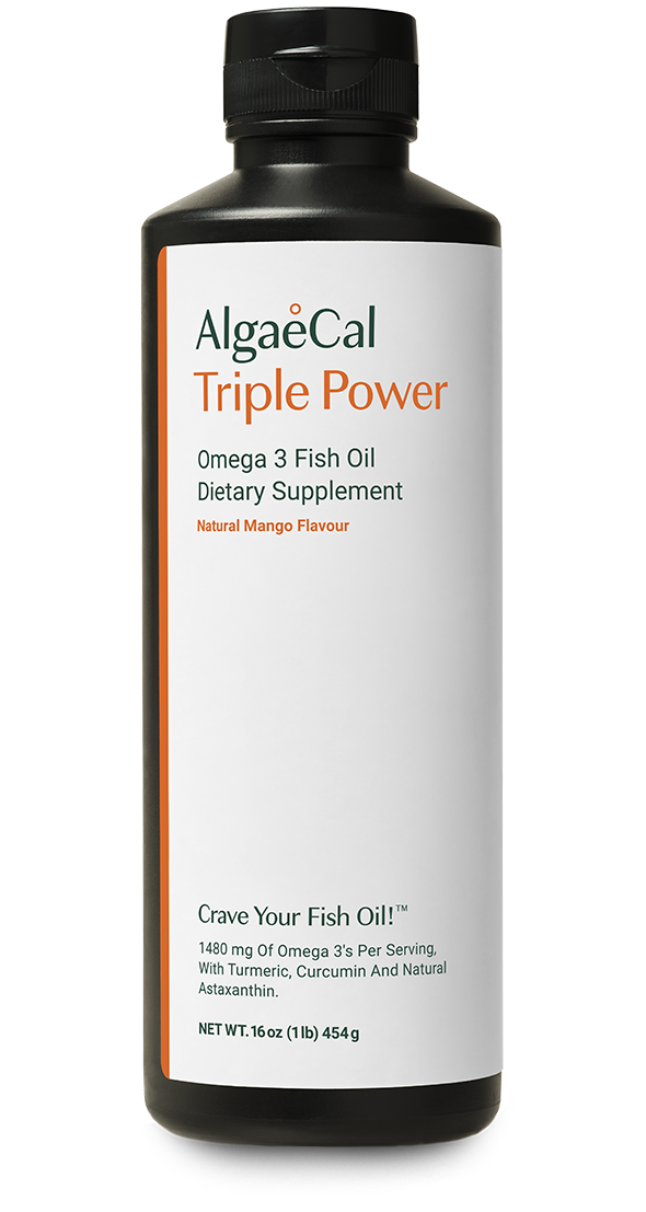Bottle of Triple Power Omega-3 Fish Oil