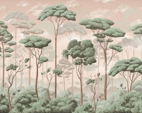 papier peint panoramique arbre