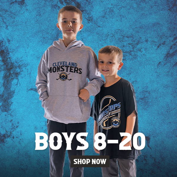 Shop Cleveland Monsters Apparel for Boys 8-20!