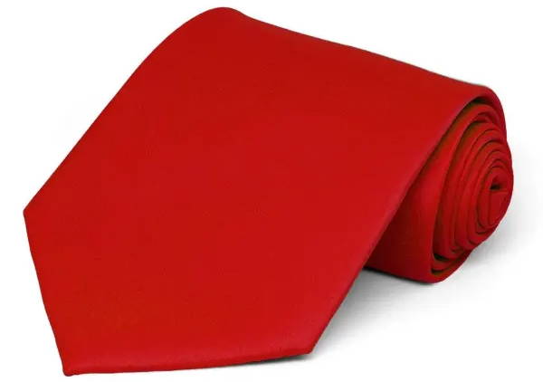 Red solid tie