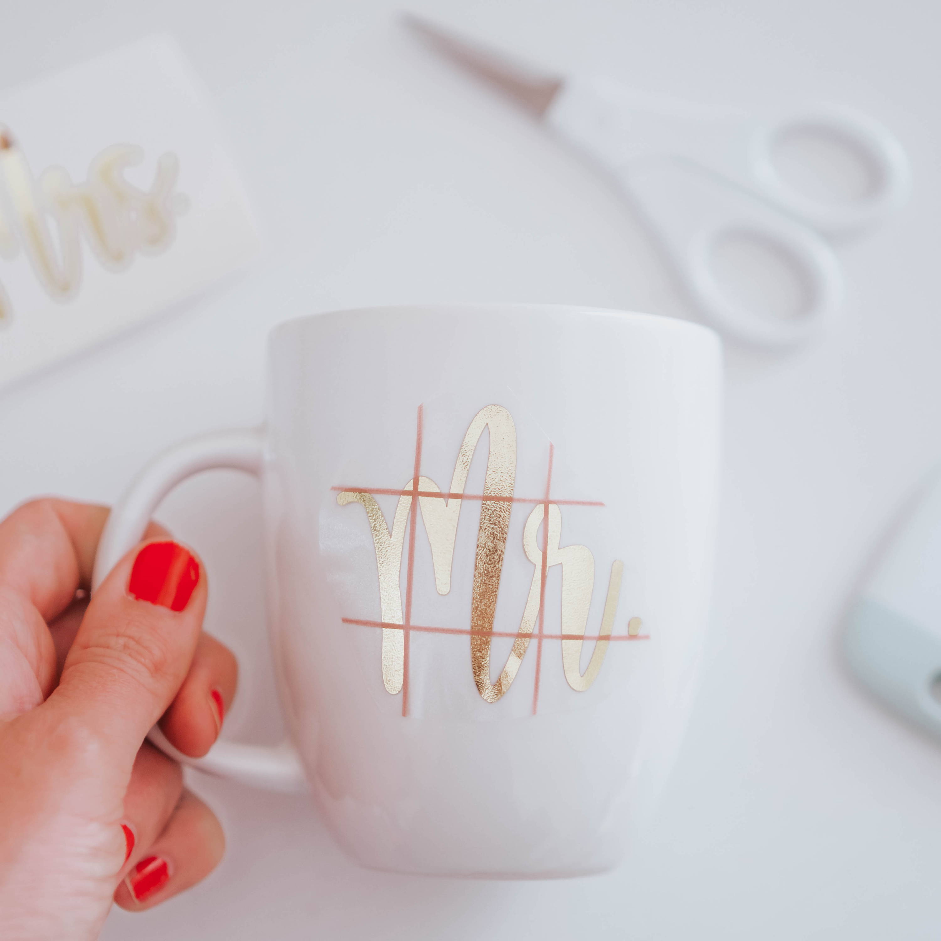 DIY Wedding Gift Idea: Chrome Adhesive Vinyl Mugs – shopcraftables