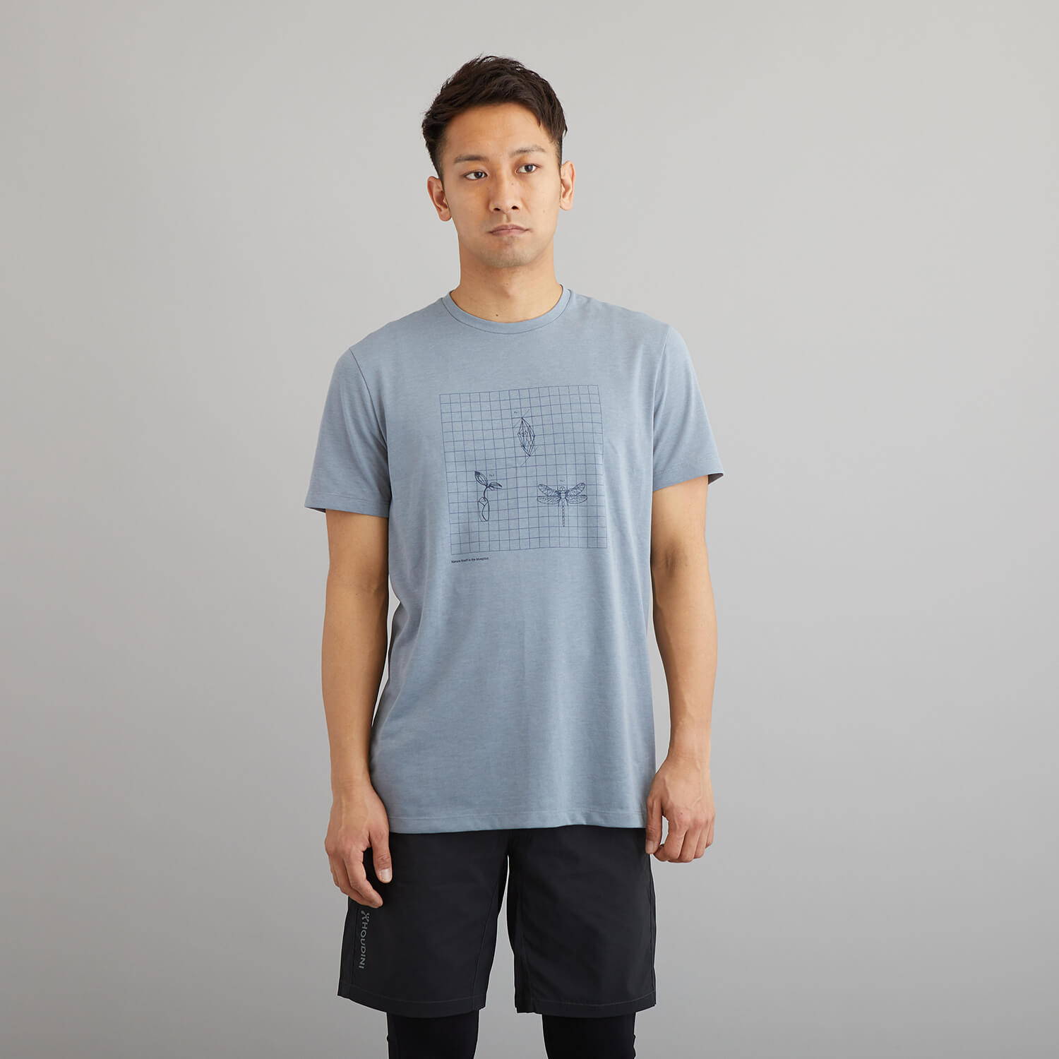 HOUDINI（フーディニ）/ビッグアップメッセージT/ライトブルー/MENS