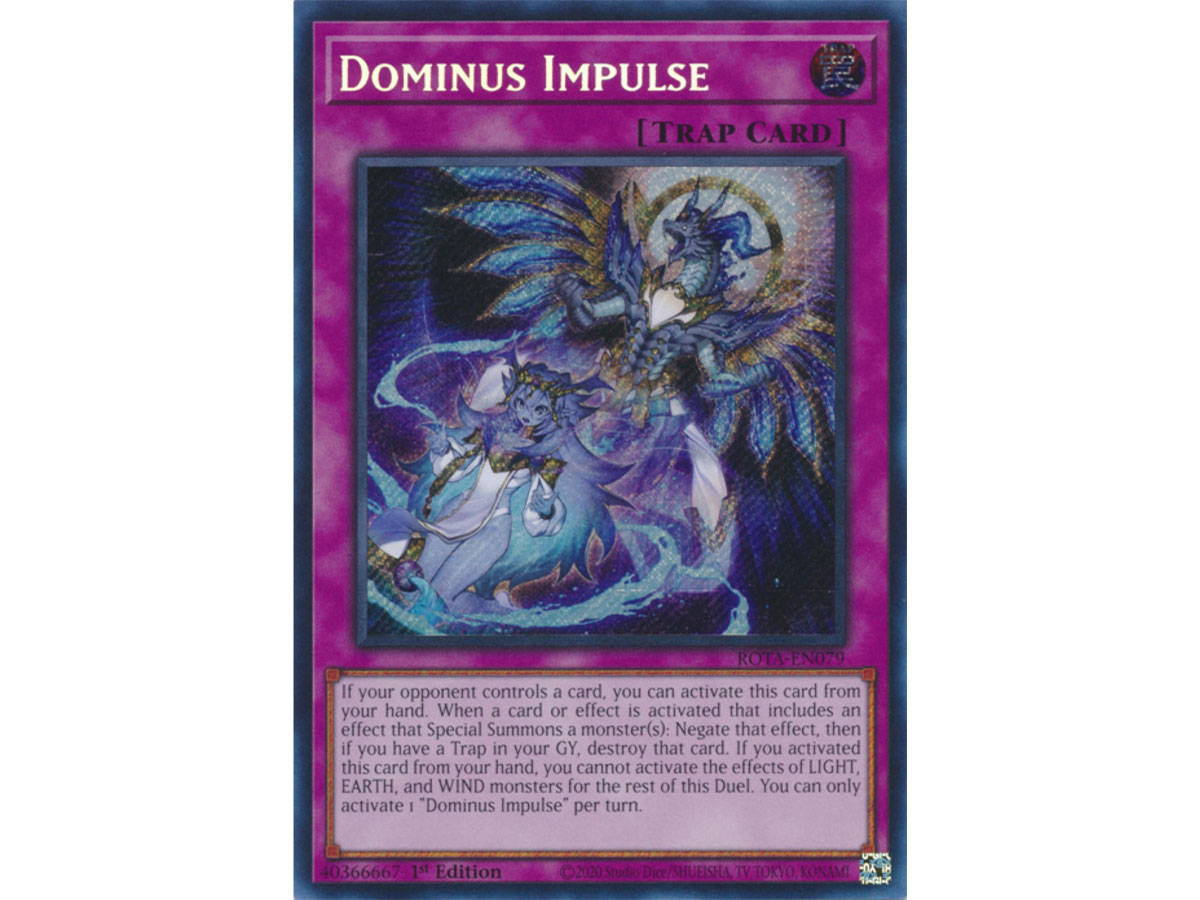 Dominus Impulse Yu-Gi-Oh! trap card