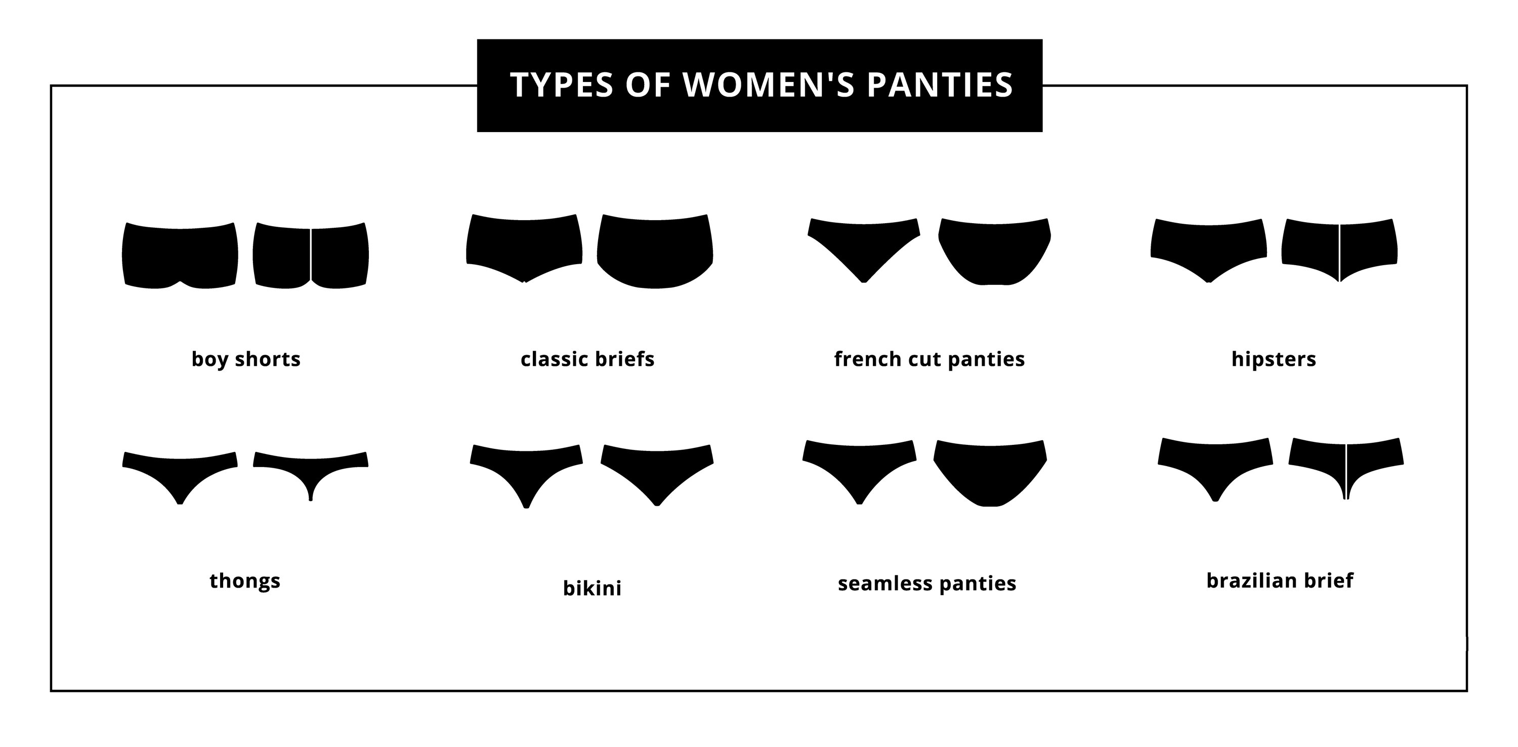types of women's panties