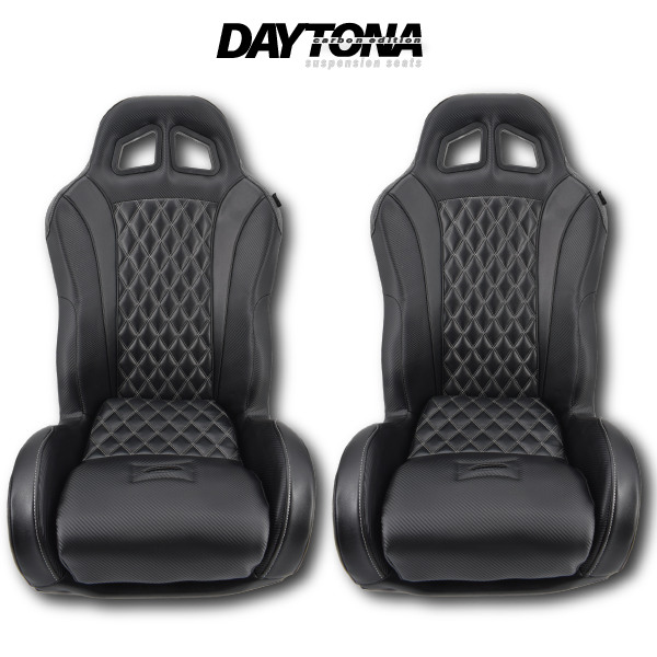 Black Carbon Edition Daytona suspension seats 