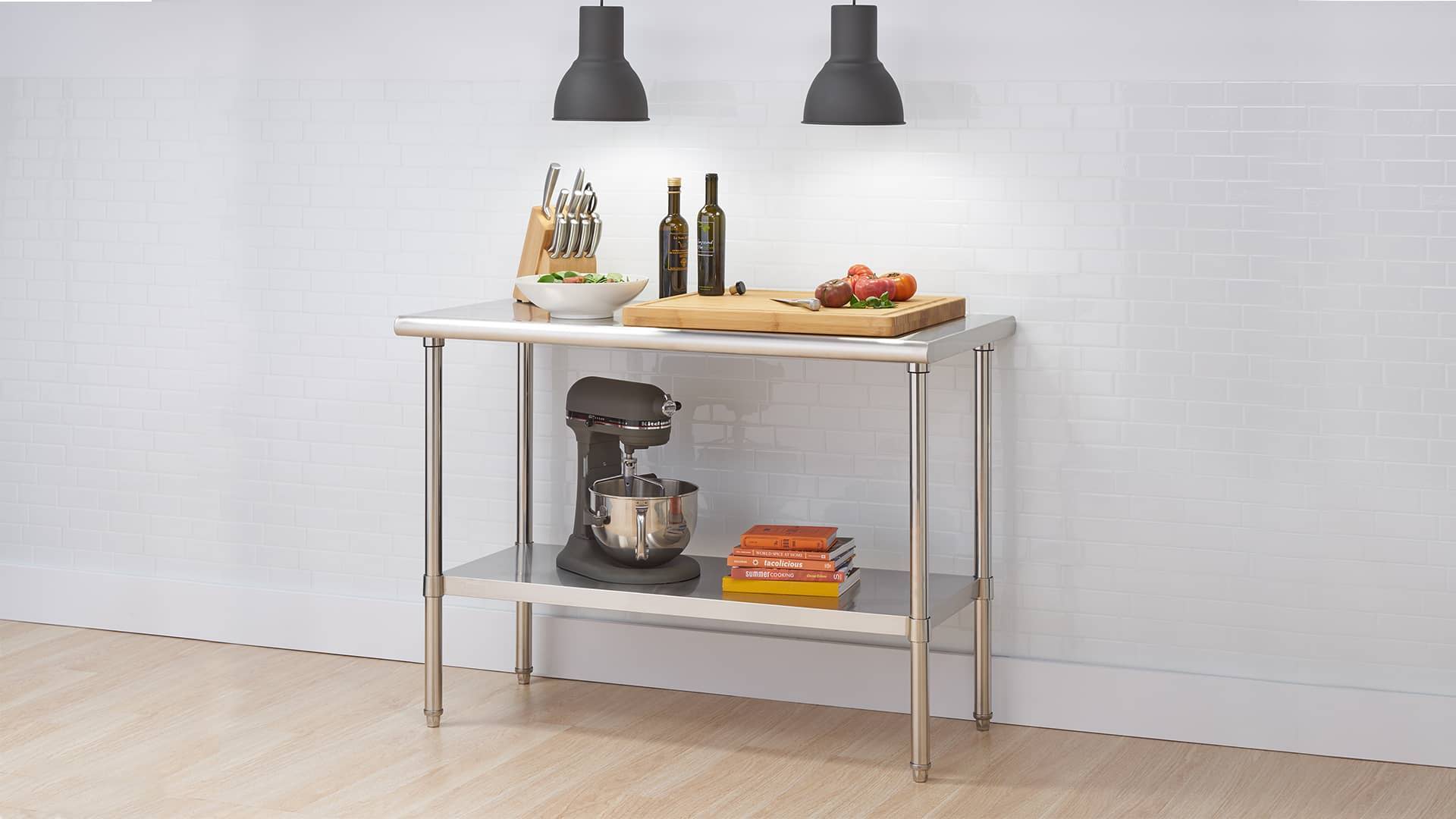 trinity stainless steel table for kitchen use