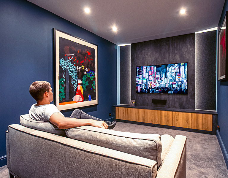Person having a demonstration in one of our Experience Rooms
