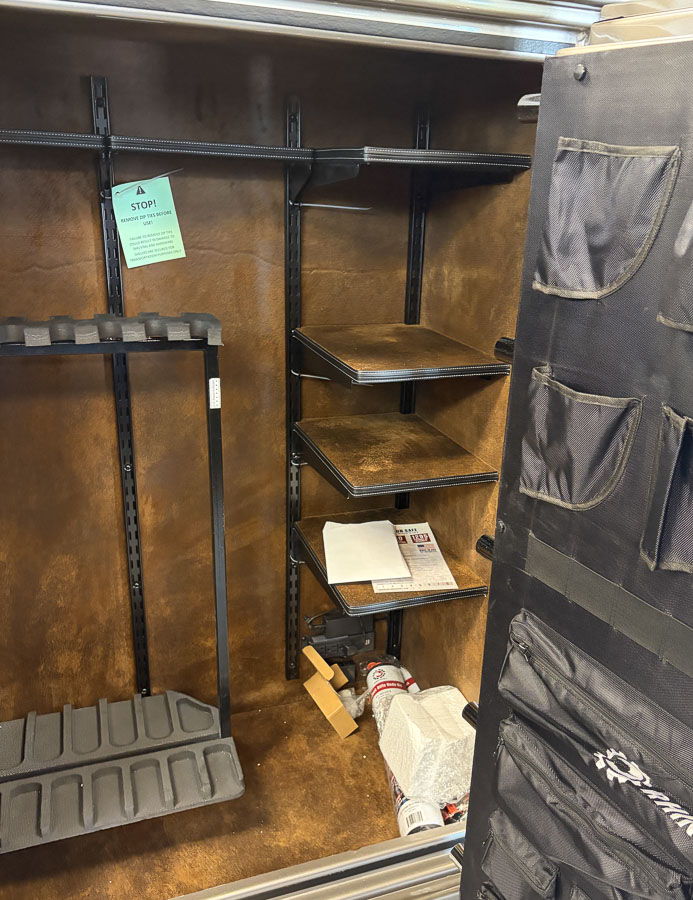 RHINOT RT6040 gun safe exterior with sale price tag on door - SES spring cleaning sale