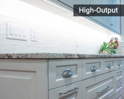 high-output under cabinet lighting