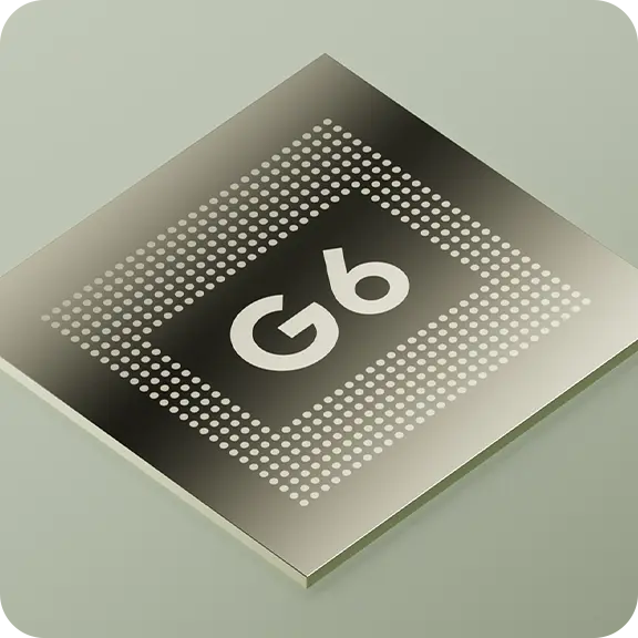 Graphic representation of a G6 chip on a light background.