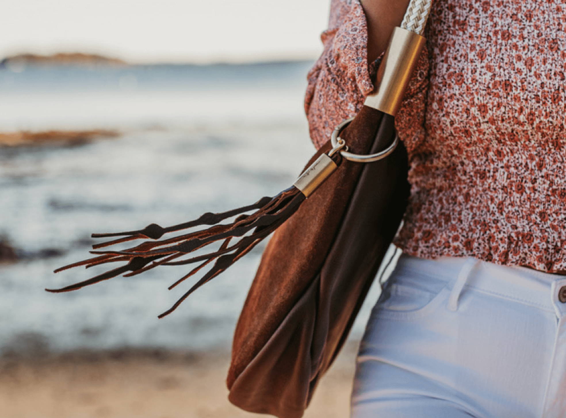 leather seaweed tassel