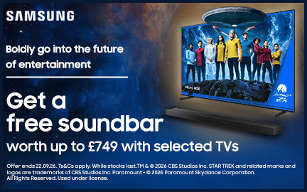 Get a free Samsung soundbar worth up to £759 with selected TVs