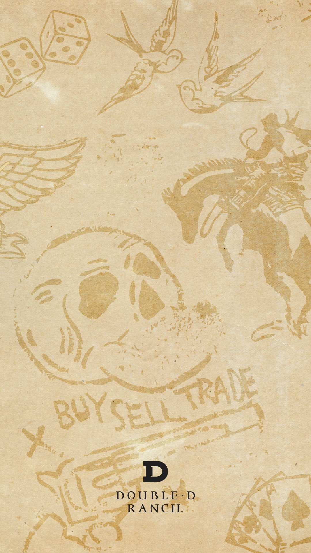 Cowboy Graffiti phone background.