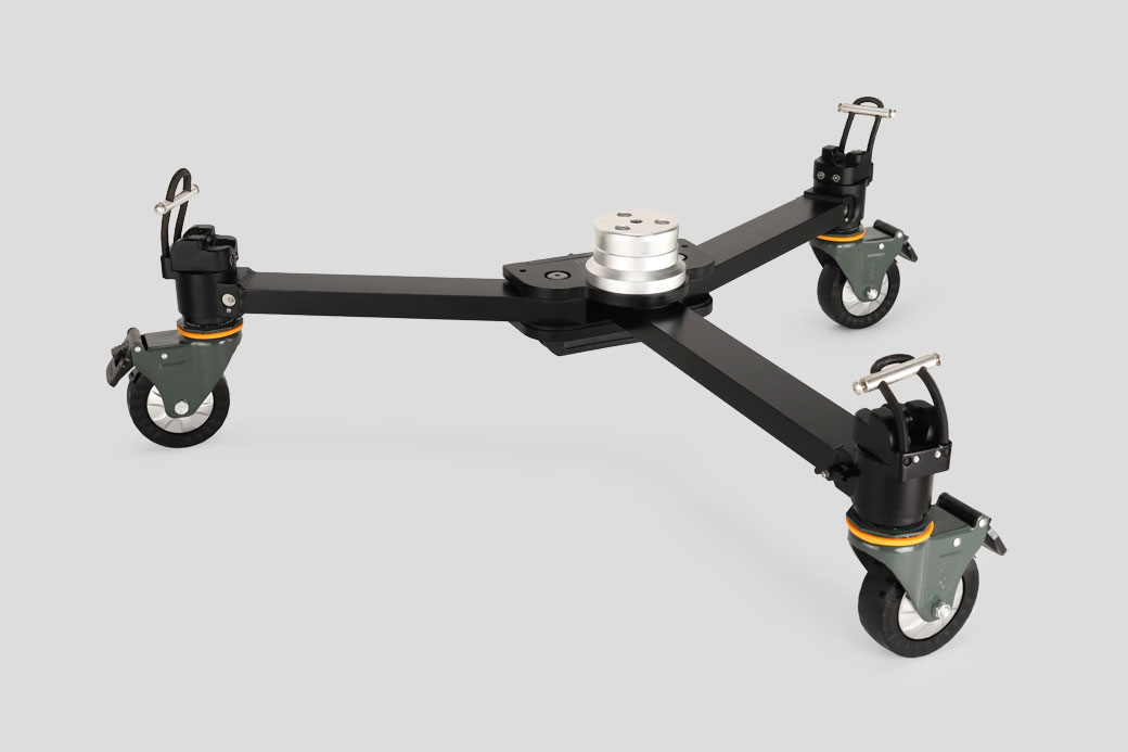 PROAIM Agile Heavy-duty Floor/Track Studio Dolly for Spiked Tripods