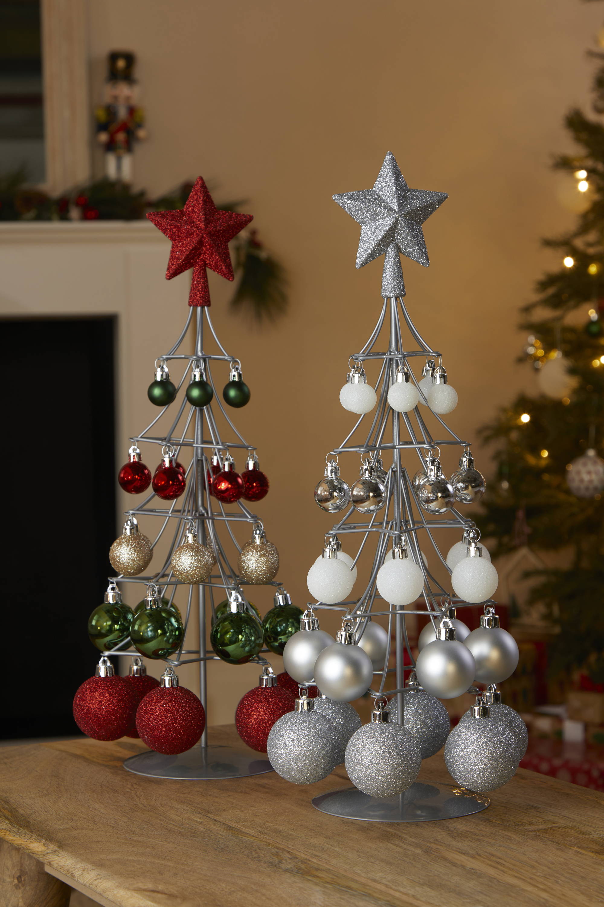 Wire bauble tree various styles
