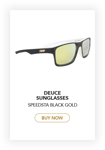 Deuce Sunglasses in Speedsta Black Gold